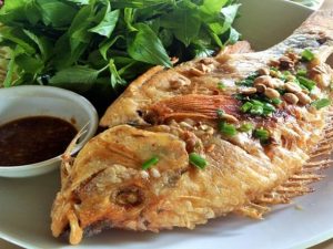 Cá diêu hồng chiên xù