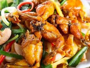 Ếch xào xả ớt
