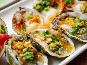 Hàu nướng mỡ hành